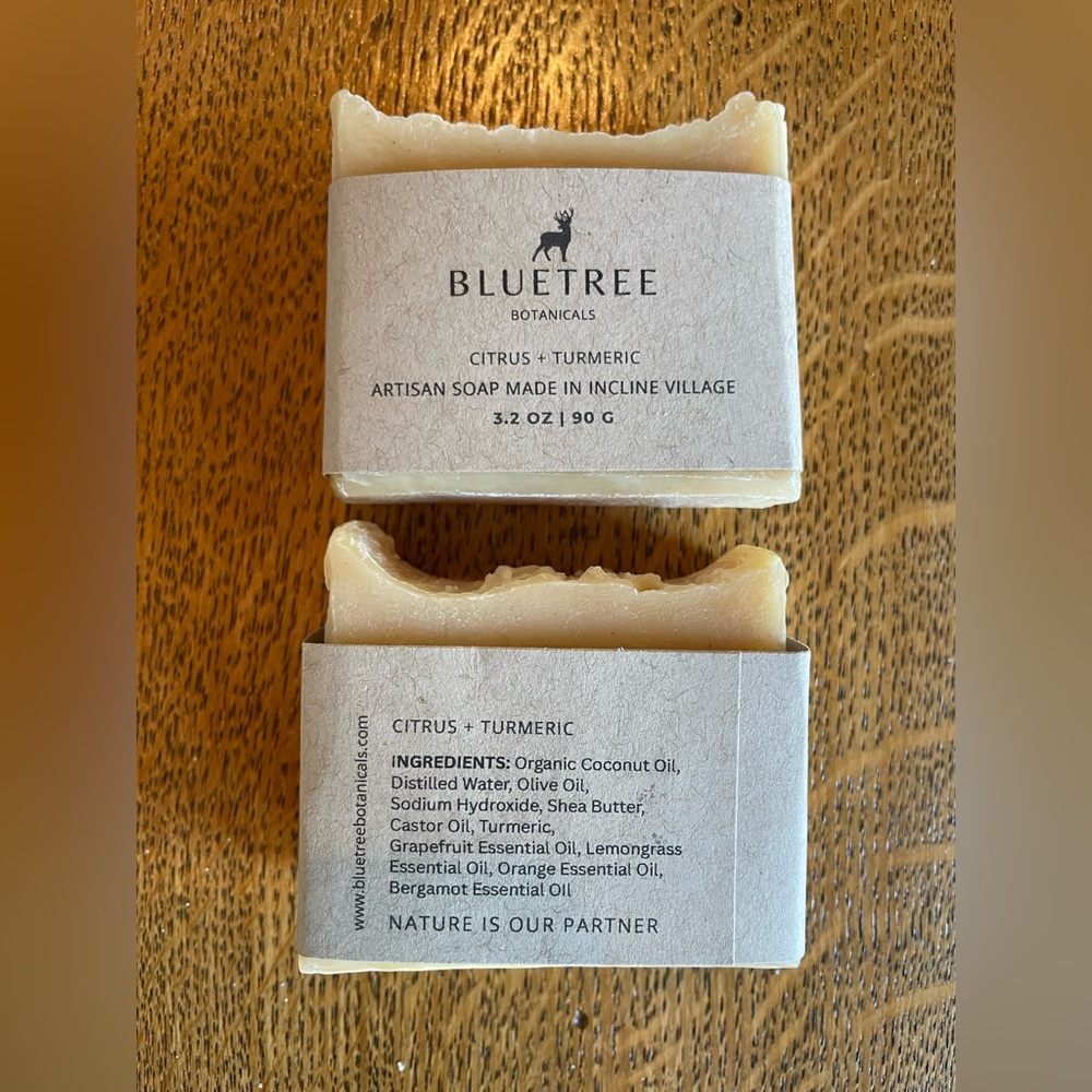 Bluetree Botanicals Citrus + Turmeric Soap